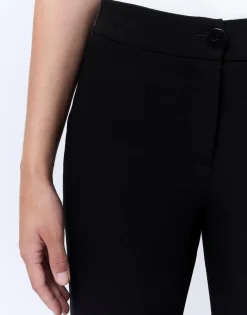 Pantalon long droit uni NOIR Femme