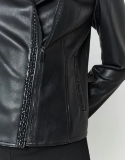 Perfecto court uni NOIR Femme