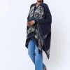 Poncho uni MARINE Femme