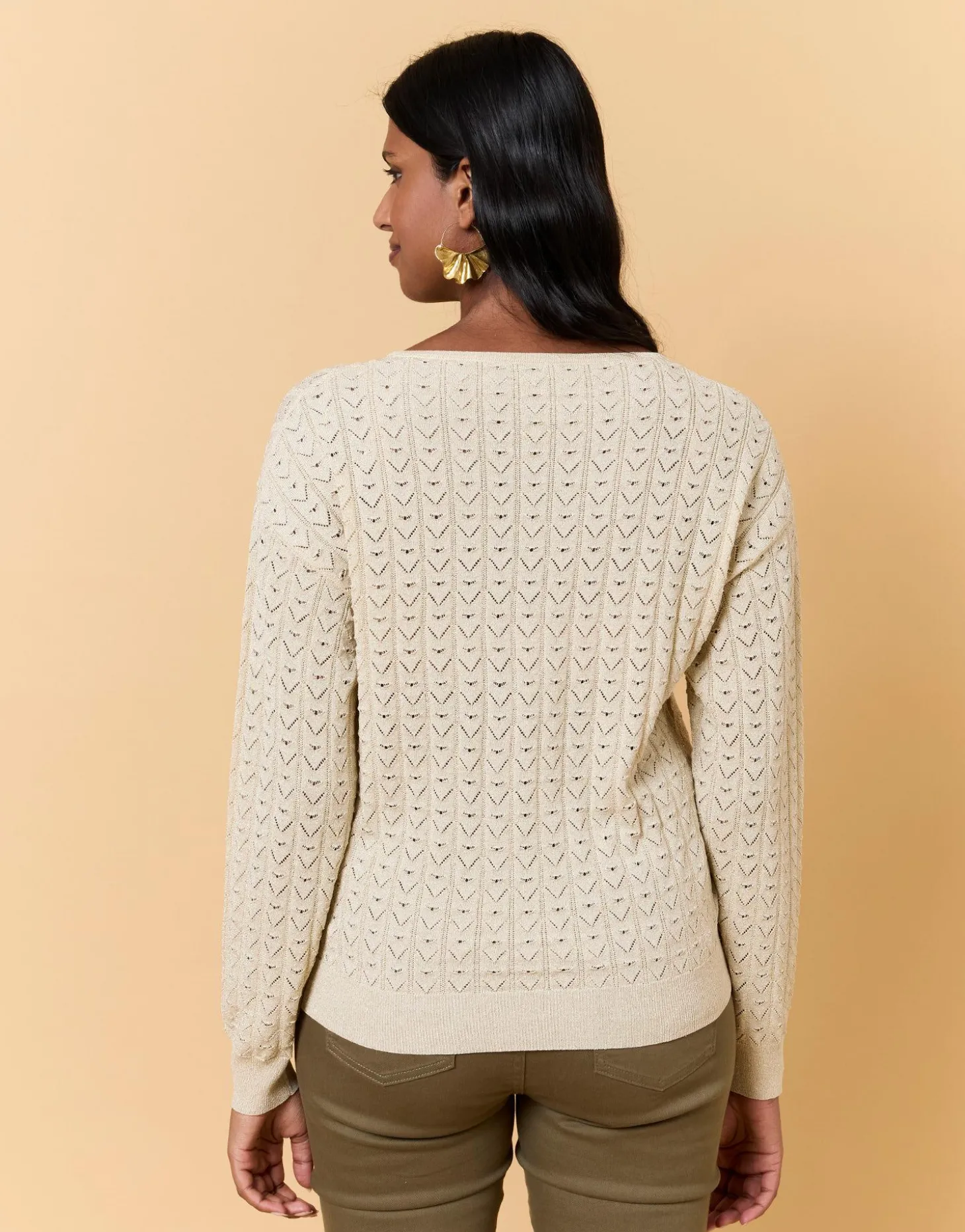 Pull fin brillant OR Femme