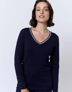 Pull fin uni MARINE Femme