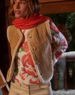 Pull épais imprimé à fleurs MULTICOLORE Femme