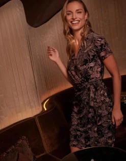 Robe courte bicolore NOIR