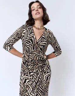 Robe courte imprimée NOIR