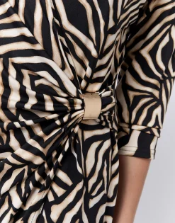 Robe courte imprimée NOIR