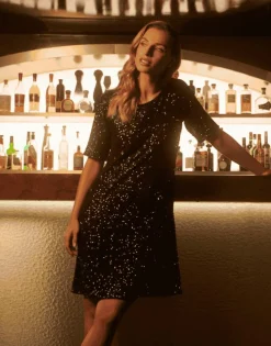Robe courte unie NOIR