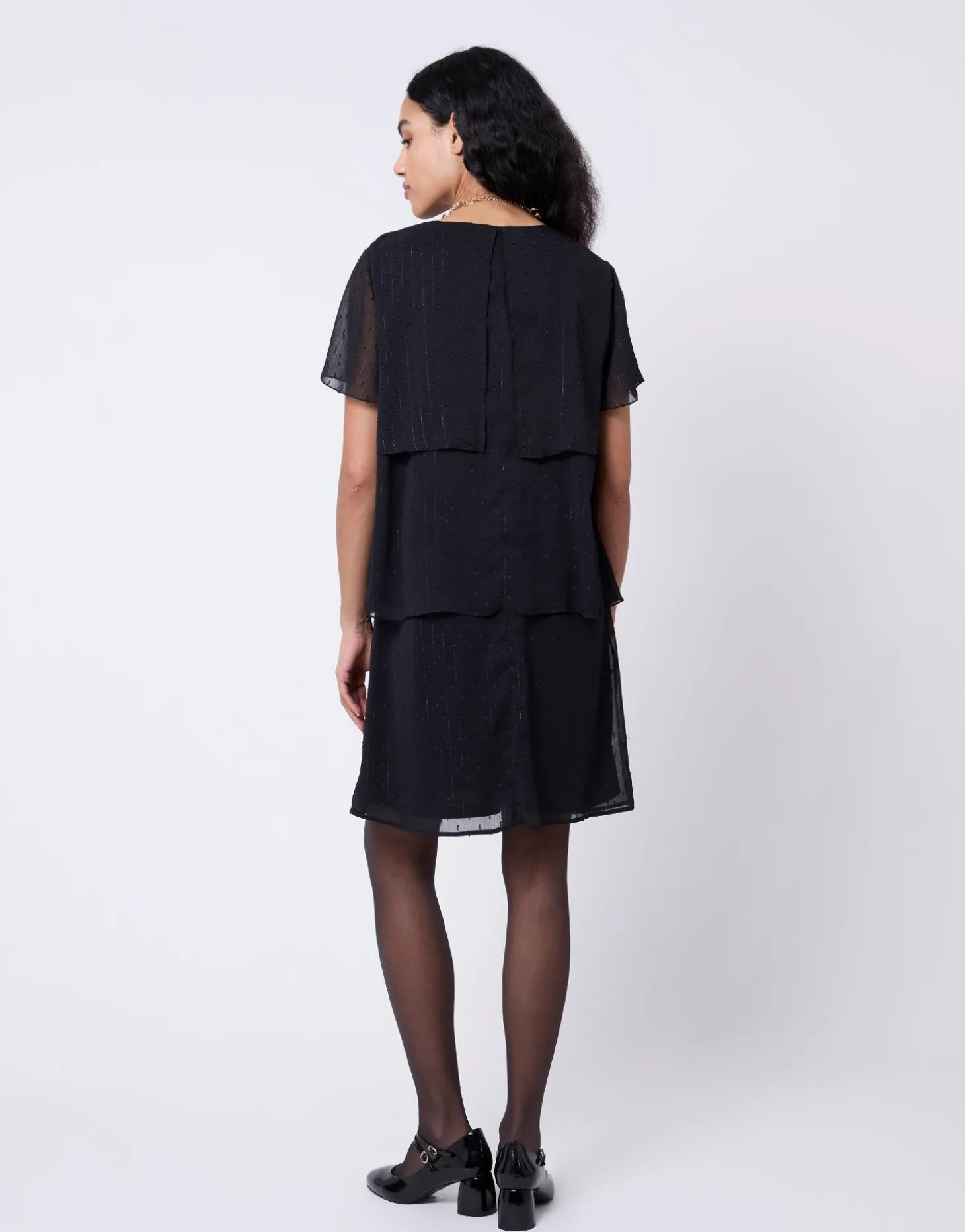 Robe courte unie NOIR