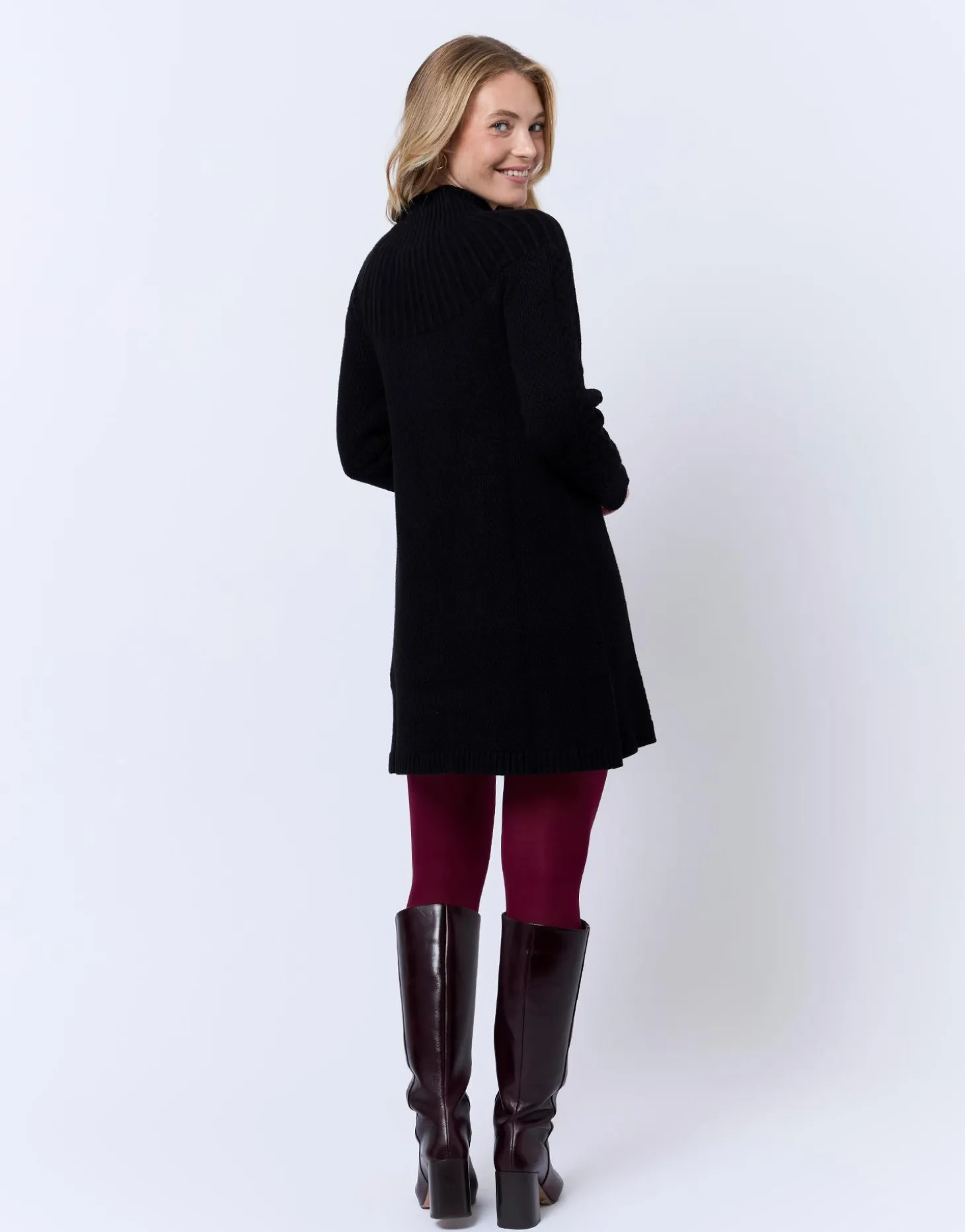 Robe courte unie NOIR