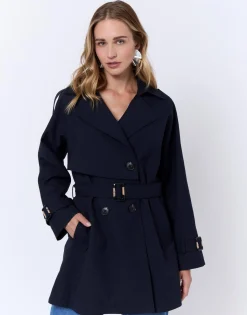 Trench court uni MARINE Femme